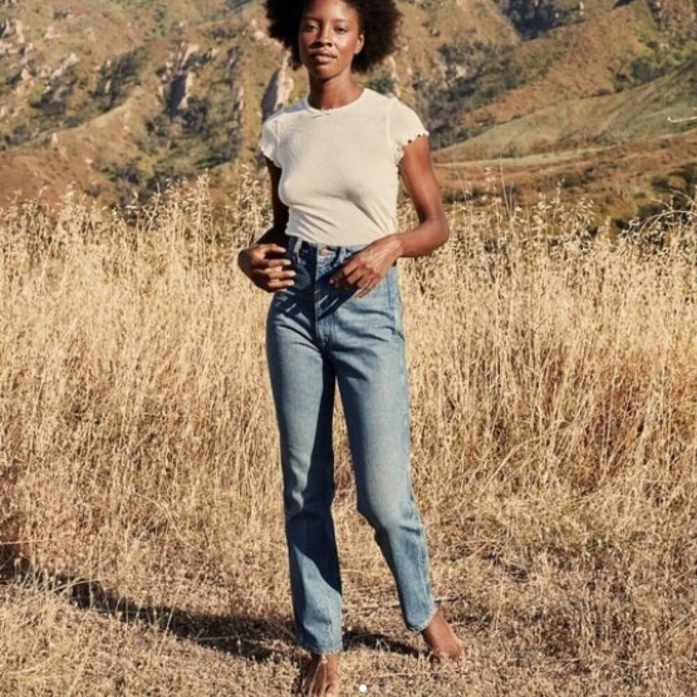 Doen Blue Straight Leg Jeans